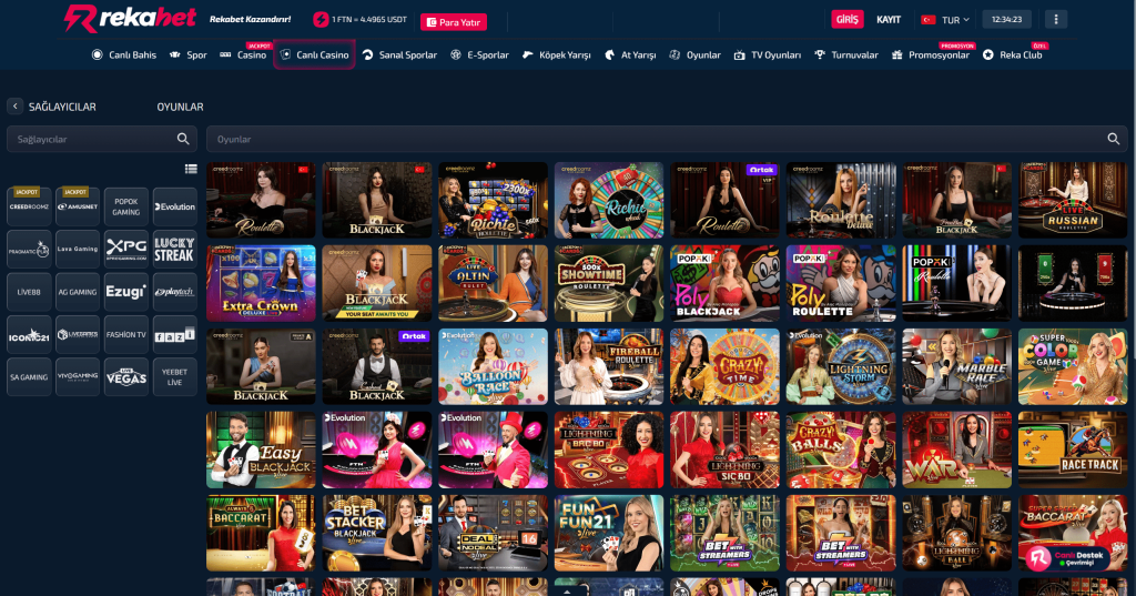 rekabet canlı casino